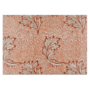 William Morris Apple Vintage Botanical Pattern Cutting Board