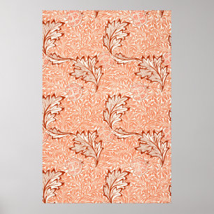 William Morris Apple Vintage Botanical Pattern Poster