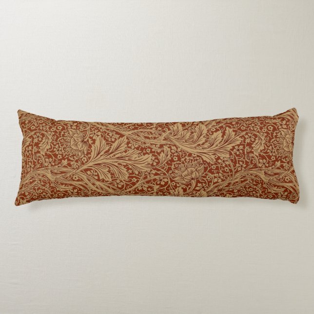 William Morris Arcadia Floral Garden Flower Classi Body Cushion (Front)