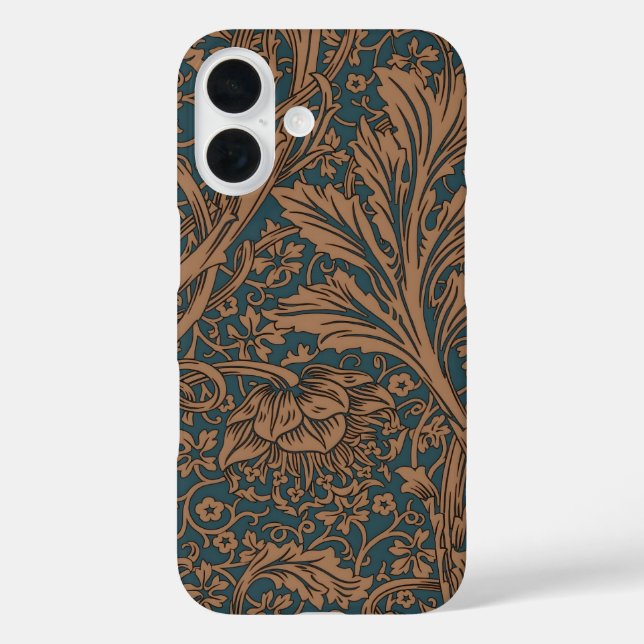 William Morris Arcadia Floral Pattern Classic Case-Mate iPhone Case (Back)