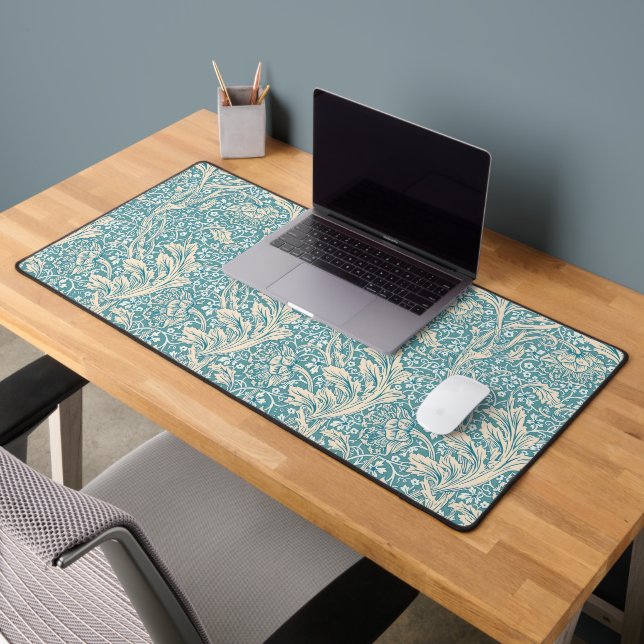 William Morris Arcadia Floral Pattern Classic Desk Mat (Office 2)