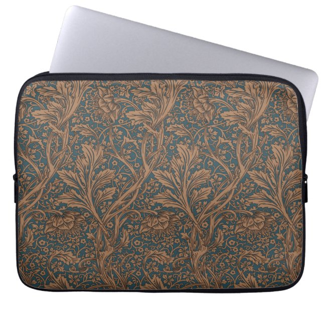 William Morris Arcadia Floral Pattern Classic Laptop Sleeve (Front)