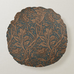 William Morris Arcadia Floral Pattern Classic Round Cushion