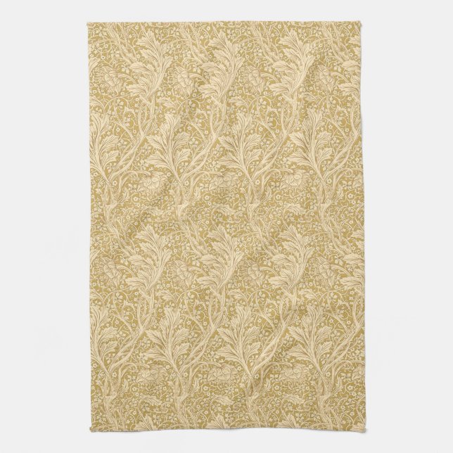 William Morris Arcadia Floral Pattern Classic Tea Towel (Vertical)
