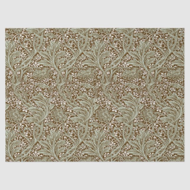 William Morris Arcadia Floral Pattern Classic Tissue Paper (Front)