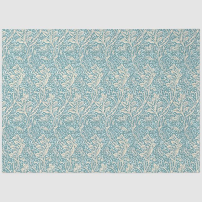 William Morris Arcadia Floral Pattern Classic Tissue Paper (Front)