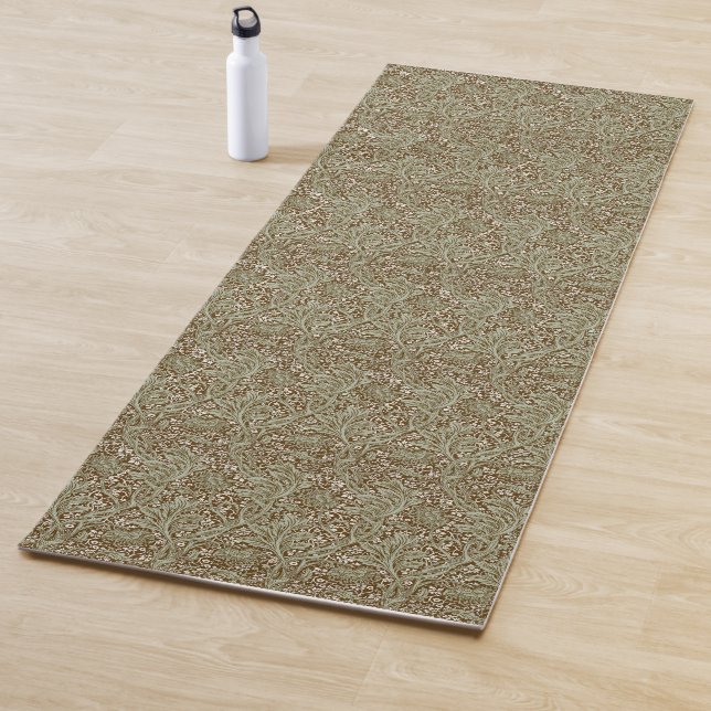 William Morris Arcadia Floral Pattern Classic Yoga Mat (In Situ)