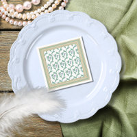 William Morris Art Deco Floral Green Vines