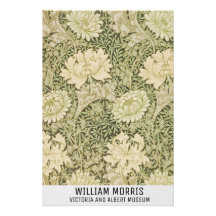 William Morris Art Floral Prints Exhibition Poster