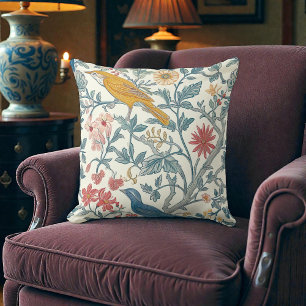 William Morris Art Nouveau Bird Pattern Cushion