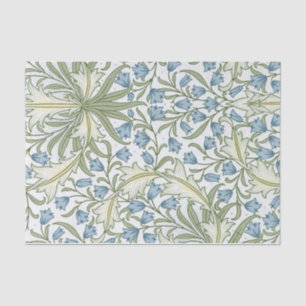 William Morris - Art Nouveau Blue Bellflowers Tissue Paper