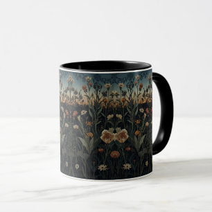 William Morris Art Nouveau Dark Aesthetic floral Mug