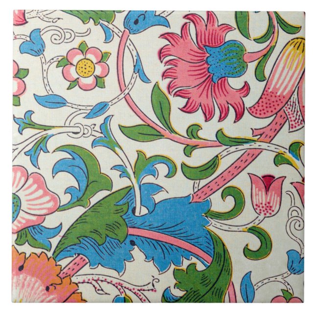 William Morris, Art Nouveau, Lodden Ceramic Tile (Front)