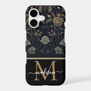 William Morris Art Nouveau Monogram floral