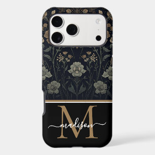William Morris Art Nouveau Monogram floral  