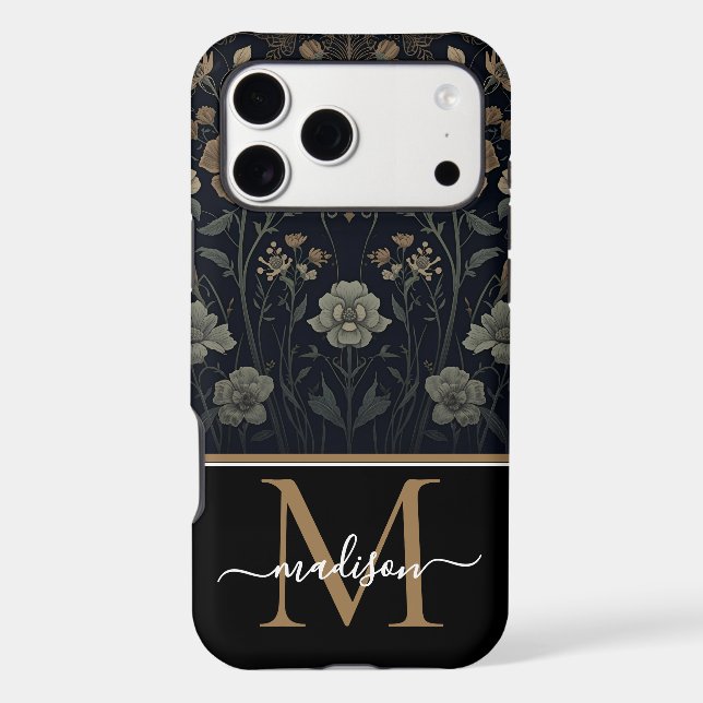 William Morris Art Nouveau Monogram floral   (Back)