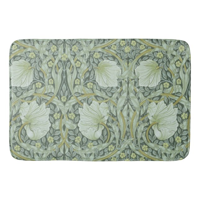 William Morris, Art nouveau pattern, beautiful art Bath Mat (Front)