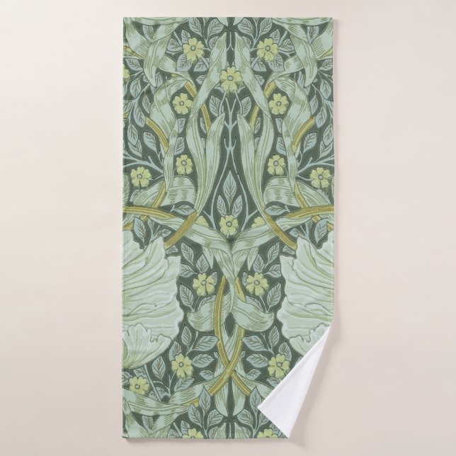William Morris, Art nouveau pattern, beautiful art Bath Towel (Bath Towel)