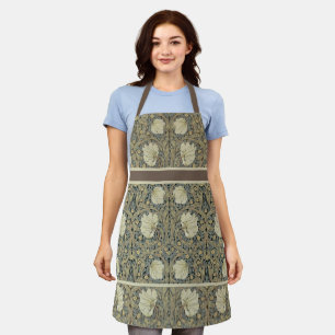 William Morris Art Nouveau Pimpernel Flowers Apron