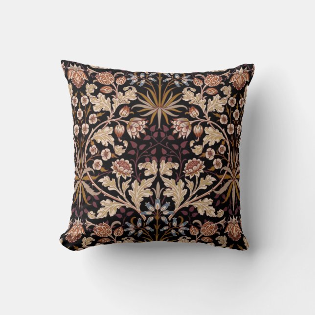 William Morris Art Nouveau Throw Pillow (Front)