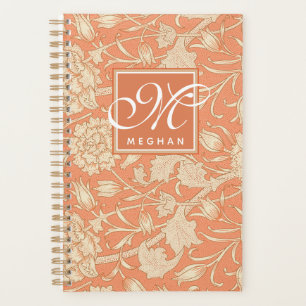 William Morris - Art Nouveau Wild Tulips  Monogram Planner