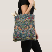 William Morris Art Strawberry Thief Tote Bag 