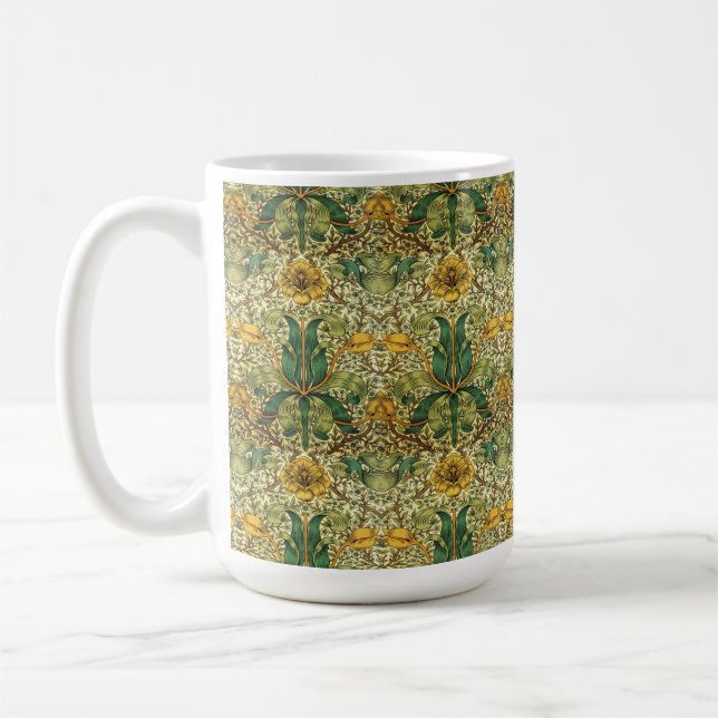 William Morris Artistic Floral  Coffee Mug (Left)