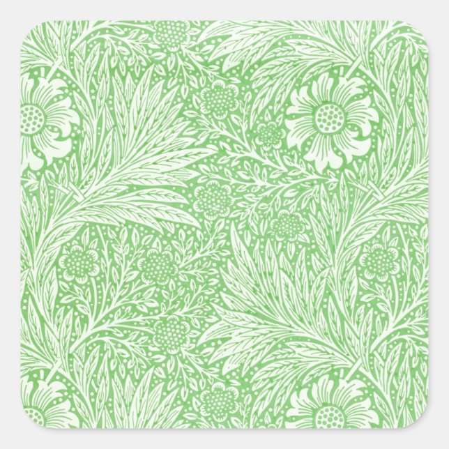 William Morris Arts and Crafts Design Square Sticker (Front)