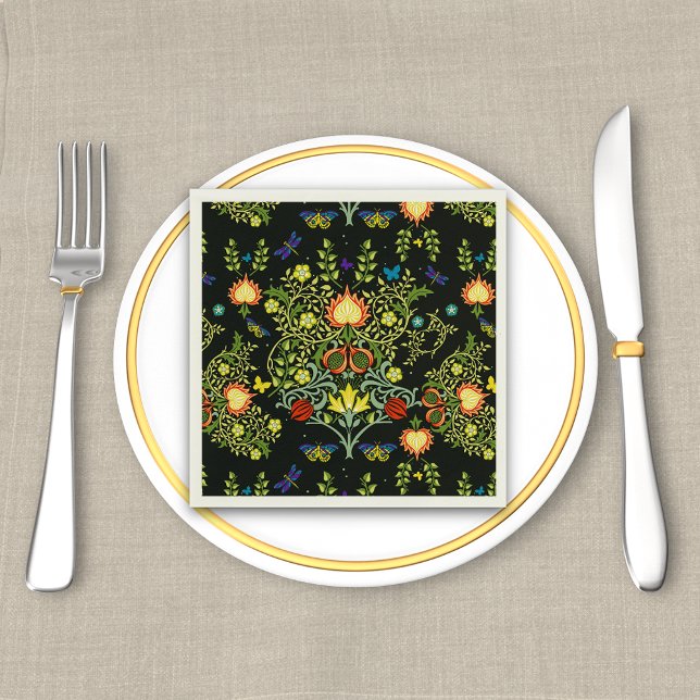 William Morris Arts And Crafts Pattern Napkin (Creator Uploaded)