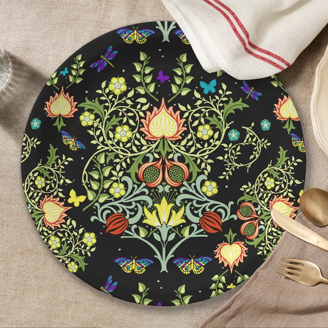 William Morris Arts And Crafts Pattern Paper Plate (Creator Uploaded)