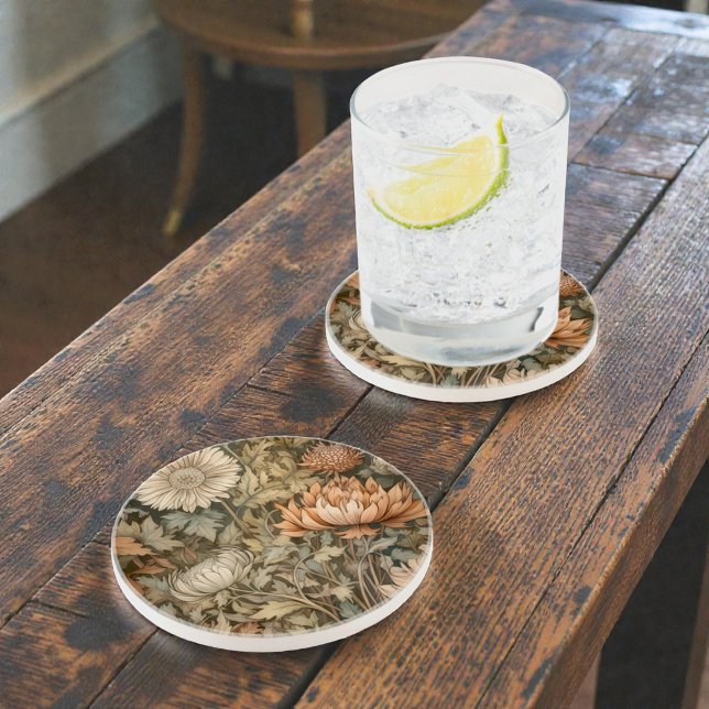 William Morris Autumn Floral Coaster (Creator Uploaded)