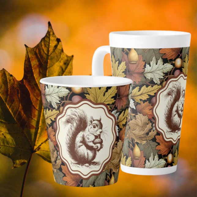 William Morris Autumn Thanksgiving  Latte Mug (Pumpkin spice latte anyone?)