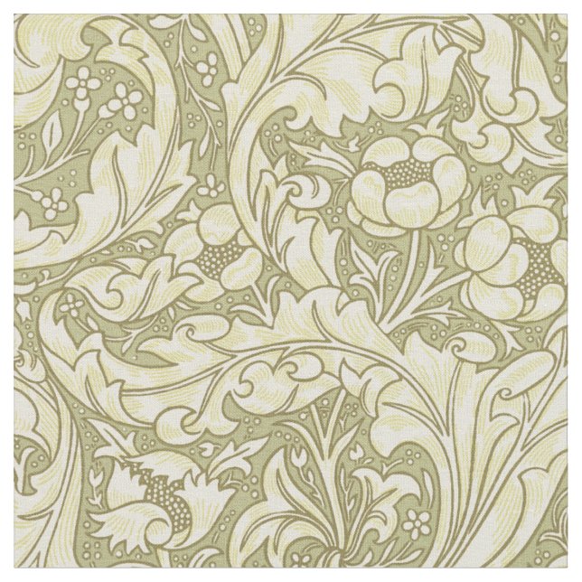 William Morris "Bachelors Button" 4. Fabric (Close Up)