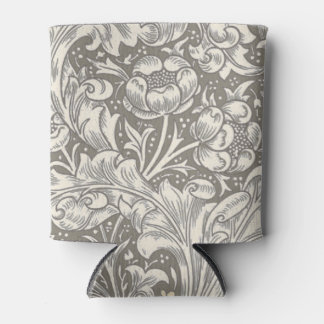 William Morris Bachelor's Button antique damask Can Cooler