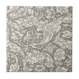 William Morris Bachelor's Button antique damask Ceramic Tile