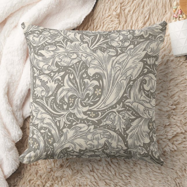 William Morris Bachelor's Button antique damask Cushion (Blanket)