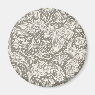 William Morris Bachelor's Button antique damask Magnet
