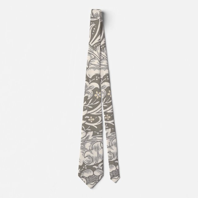 William Morris Bachelor's Button antique damask Tie (Front)