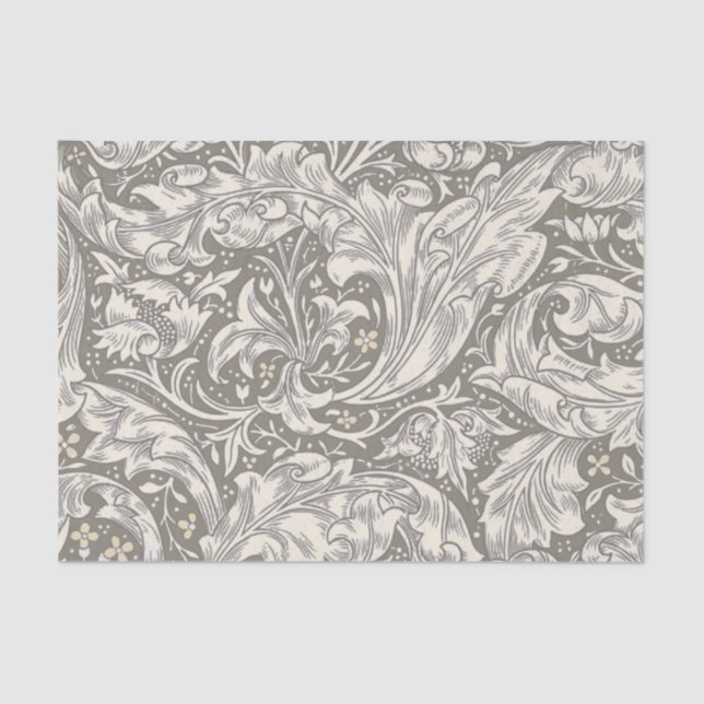 William Morris Bachelor's Button antique damask Tissue Paper (Front)