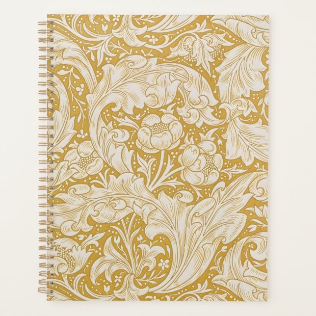 William Morris Bachelor's Button Flower Classic Planner (Front)