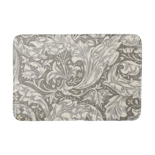 William Morris Bachelor's Button Flower Floral Bot Bath Mat