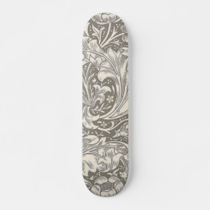 William Morris Bachelor's Button Flower Floral Bot Skateboard