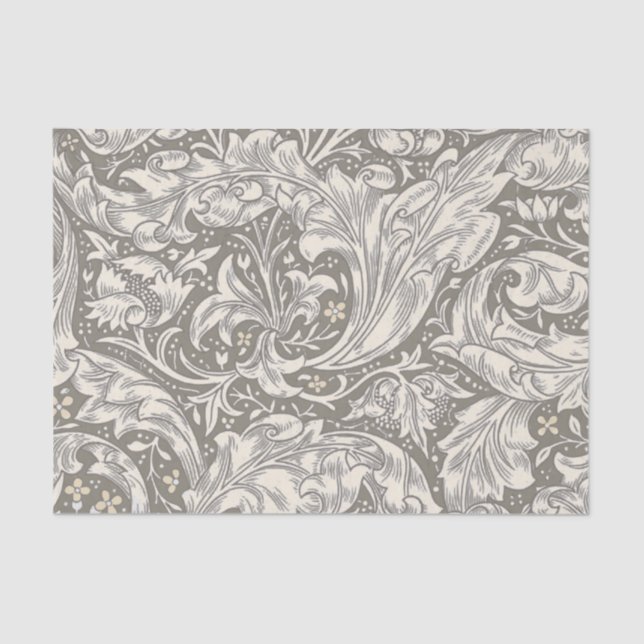 William Morris Bachelor's Button Flower Floral Bot Tissue Paper (Front)