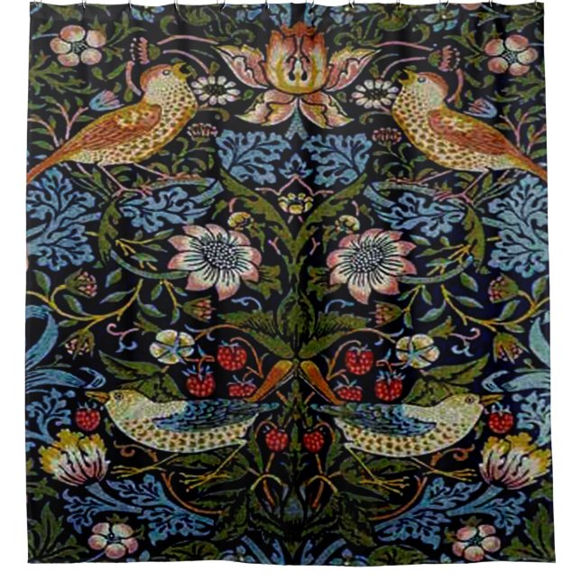 William Morris beautiful pattern, art nouveau, vin Shower Curtain (Front)