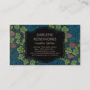 William Morris Beautiful Vine Pattern Berries Business Card