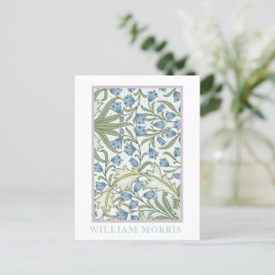 William Morris - Bellflowers: Blue & Green Floral Postcard