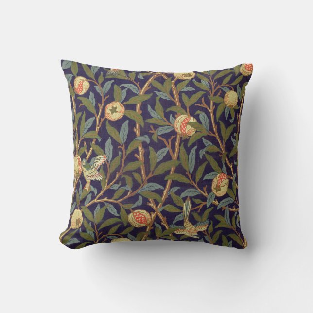 William Morris Bird And Pomegranate Cushion (Front)