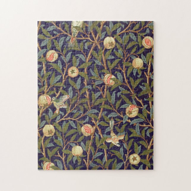 William Morris Bird And Pomegranate Jigsaw Puzzle (Vertical)