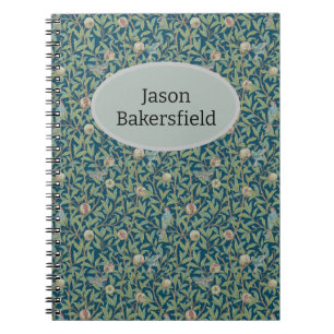 William Morris "Bird and Pomegranate" Personalised Notebook