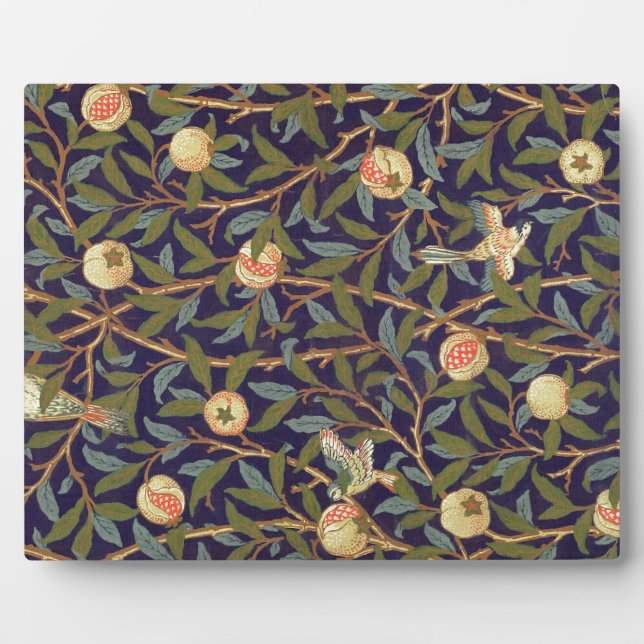 William Morris Bird And Pomegranate Plaque (Front)